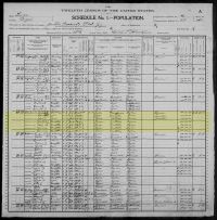 1900 Census Record Texas, Coryell County