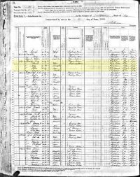 1880 Census Record Mississippi, Monty City