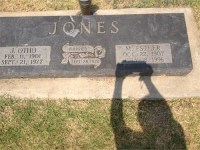 Headstone - J Otho and M Esther Jones
